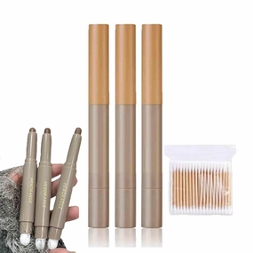 Swarous Dual-End Non-smudge Contour Pencil, Double-Ended Contour Pen for Contouring, Long-Lasting Makeup, Brightening, Dark Nose Shadow (3pc)