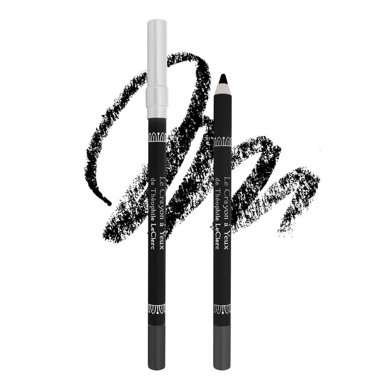 T. LeClerc Waterproof Eye Pencil - Creamy Contour Eyeliner for Water Line & Lash Line Precision Sharp Tip Long Lasting & Defining Easy to Color Smudge Proof Smokey Eye Makeup (Noir Parisien)
