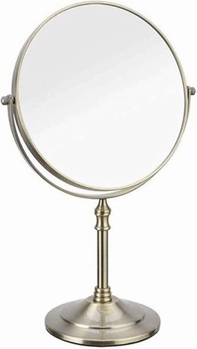 Tabletop Mirror Desktop Mirror Double- Sided Vanity Mirror Large Student Dormitory Beauty Makeup Mirror 3X Magnifying Mirror Rotation Standing Mirror Cosmetic Mirror