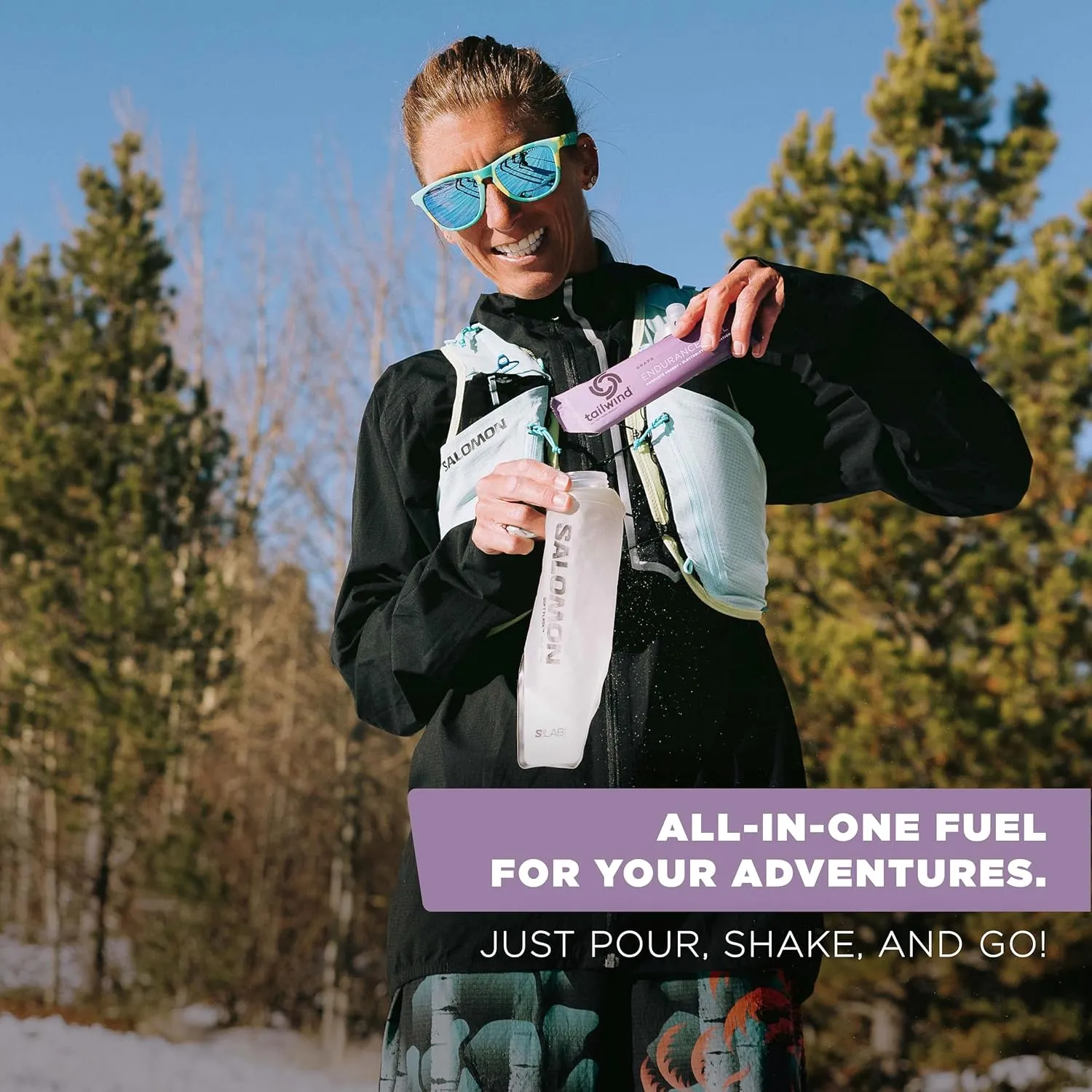 Tailwind Nutrition Endurance Fuel, Electrolyte & Hydration Sports Drink Mix Powder, Gluten-Free, Vegan, Grape, 50 Servings