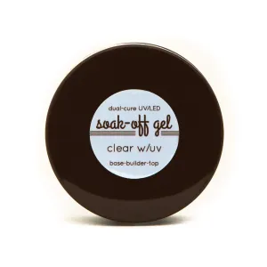 Tammy Taylor Soak-Off Nail Gel | Clear with UV | 3-in-1 Base, Builder & Top Coat