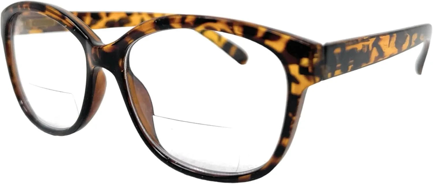 The Ella Butterfly Shaped Bifocal Reading Glasses, Stylish Cat Eye Bifocal Readers for Women