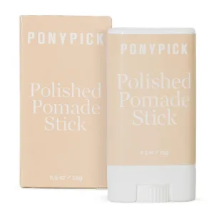 THE Polished Pomade Stick | Strong Hold, Natural Shine & Frizz Control Hair Wax Stick | Defines Style & Flyaway Hair Tamer Stick | Travel-Friendly, Paraben-Free, Cruelty-Free 0.5oz/15g