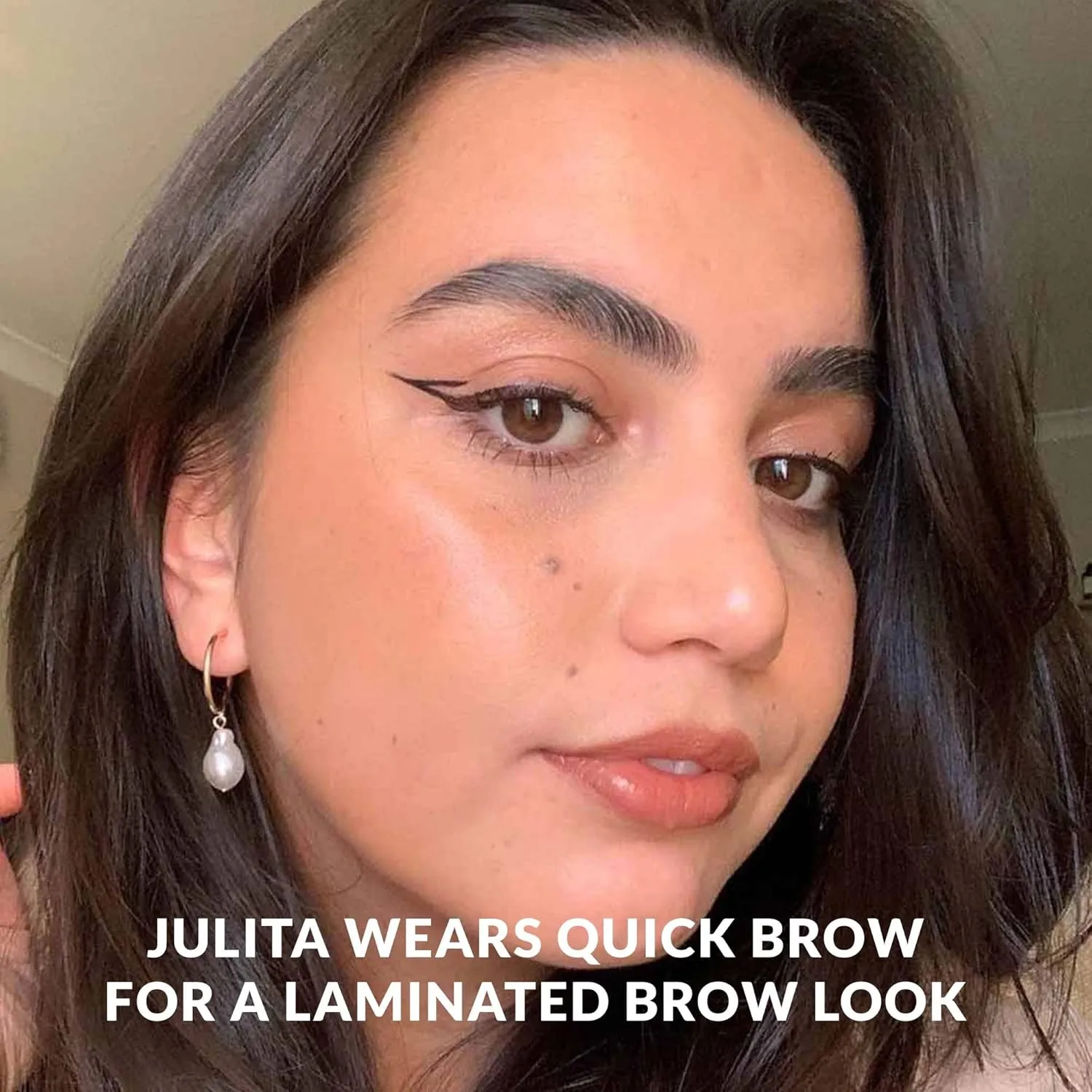 THE QUICK FLICK 2-In-1 Eyebrow Lamination Gel with Sculpting Wax – Smudge-Proof & Long-Lasting Eyebrow Gel Clear with Built-In Double-Sided Comb – Vegan, Cruelty-Free Formula (Clear - 8 ml)