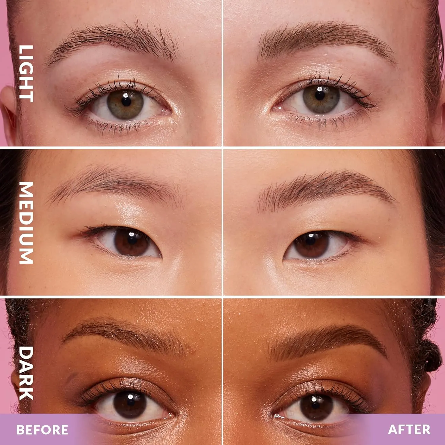 THE QUICK FLICK 2-In-1 Tinted Temporary Eyebrow Lamination Gel Fortified with Castor Oil – Smudge-Proof & Long-Lasting Eyebrow Gel – Vegan, Cruelty-Free Formula (Light - 3g / 0.1 Oz)