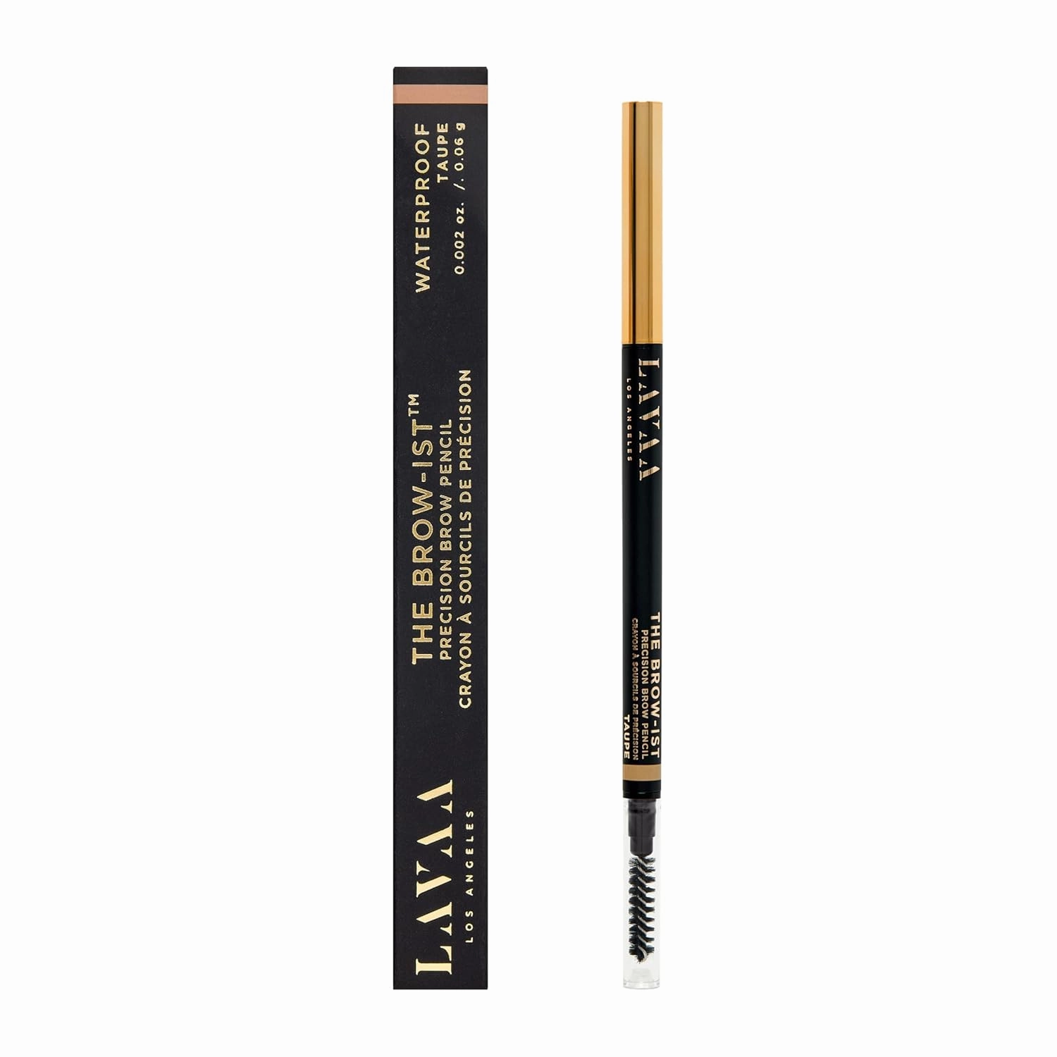 The BROW-IST Retractable Brow Pencil by Lavaa Beauty | Ultra-Fine Tip for Hair Strokes | Waterproof Eyebrow Pencil (Taupe)