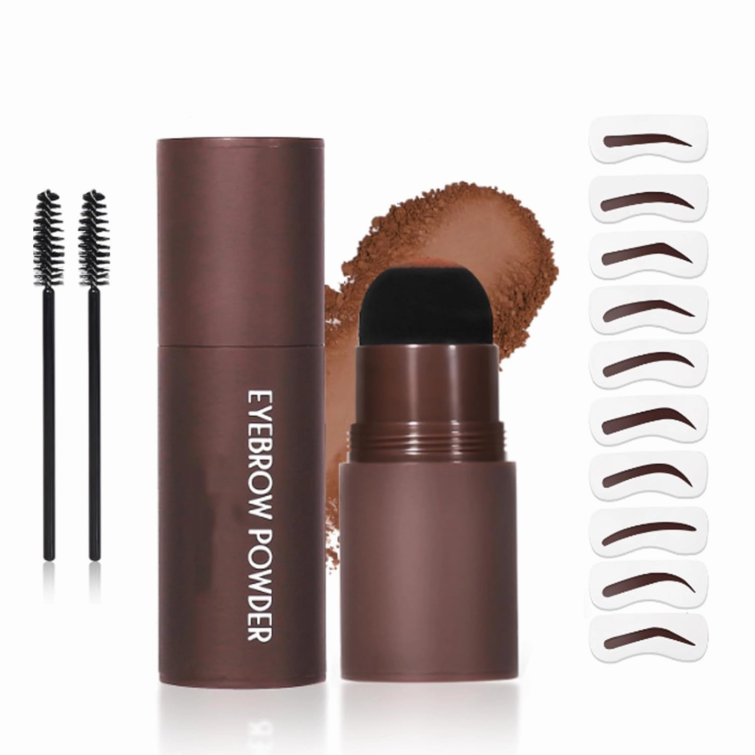 The Brow Stamp Kit, Eyebrow Stamp Kit, Reusable Eyebrow Stencils Eyebrow Template Kit, Eyebrow Styling Set, Eye Brow Stencil Kits, Long Lasting Waterproof