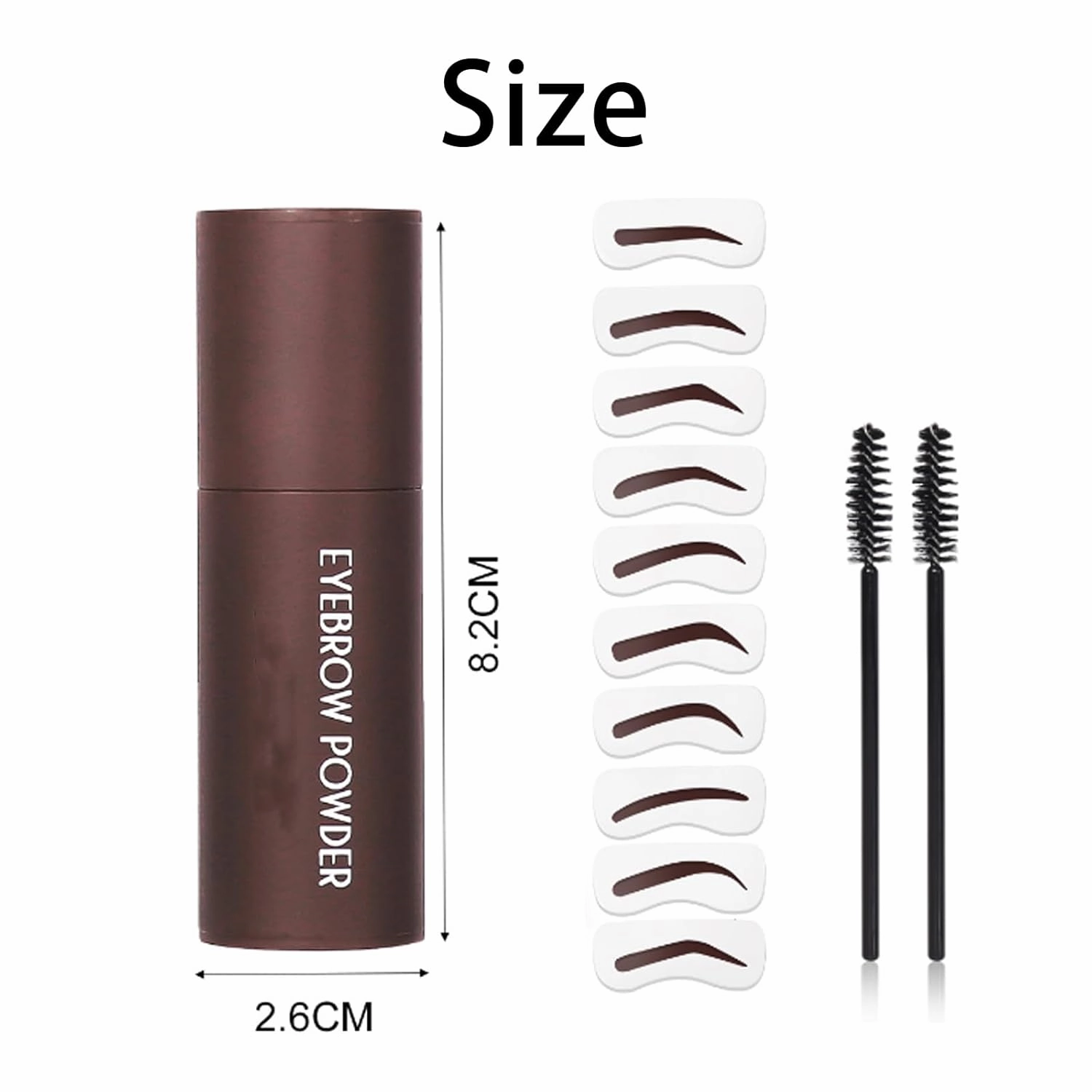 The Brow Stamp Kit, Eyebrow Stamp Kit, Reusable Eyebrow Stencils Eyebrow Template Kit, Eyebrow Styling Set, Eye Brow Stencil Kits, Long Lasting Waterproof