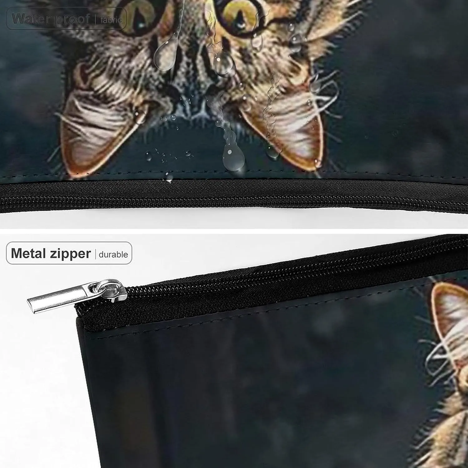 Toiletry Bag for Women Cute And Lovely Cat Cosmetic Bag Portable Capacity Travel Makeup Bags with Zipper Lightweight Cute Beauty Makeup Organizer for Traveling, Accessories, Essentials