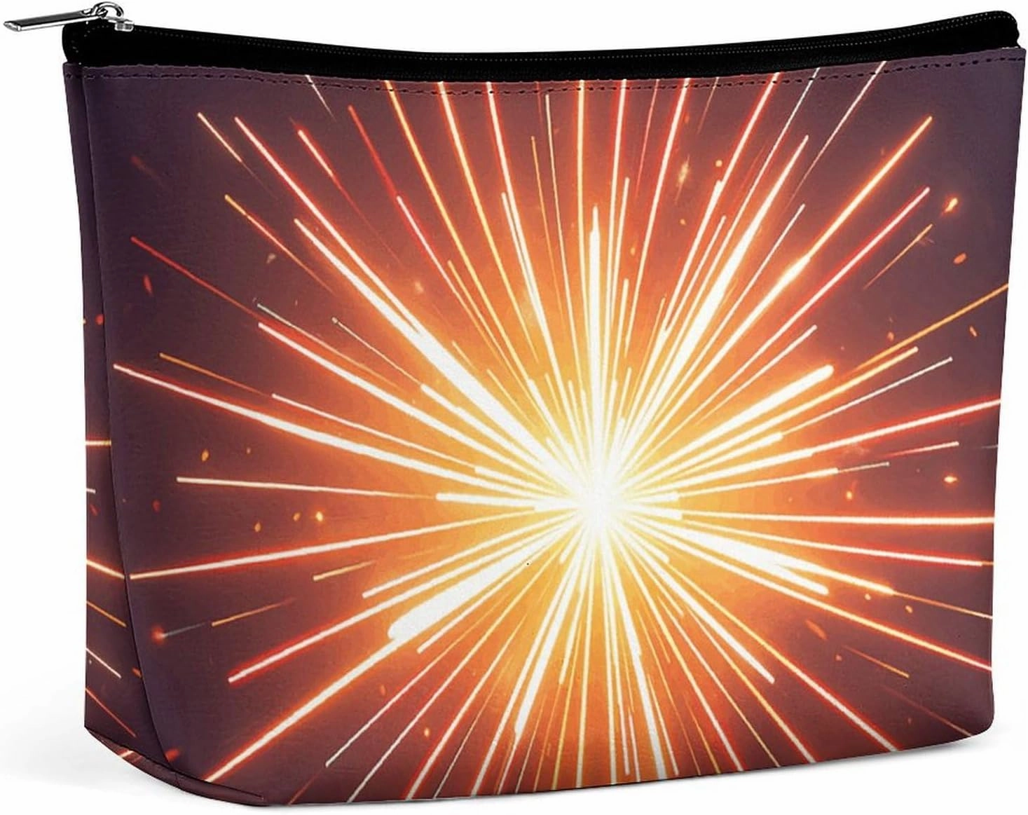 Toiletry Bag for Women Explosion Firework 3D Cosmetic Bag Portable Capacity Travel Makeup Bags with Zipper Lightweight Cute Beauty Makeup Organizer for Traveling, Accessories, Essentials