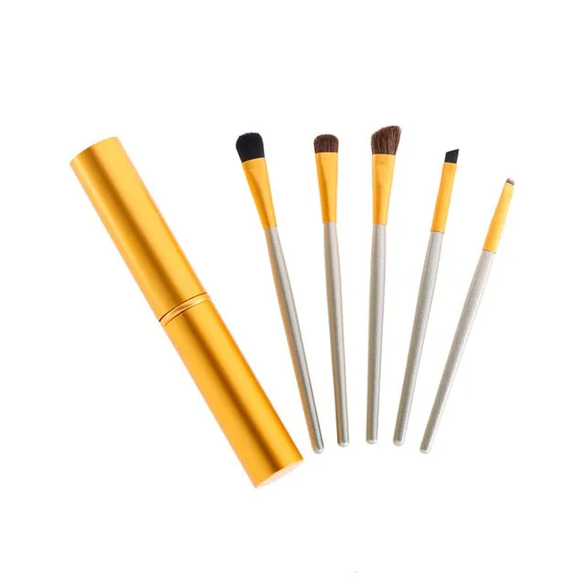Travel Portable Mini Eye Makeup Brushes Set 5pcs
