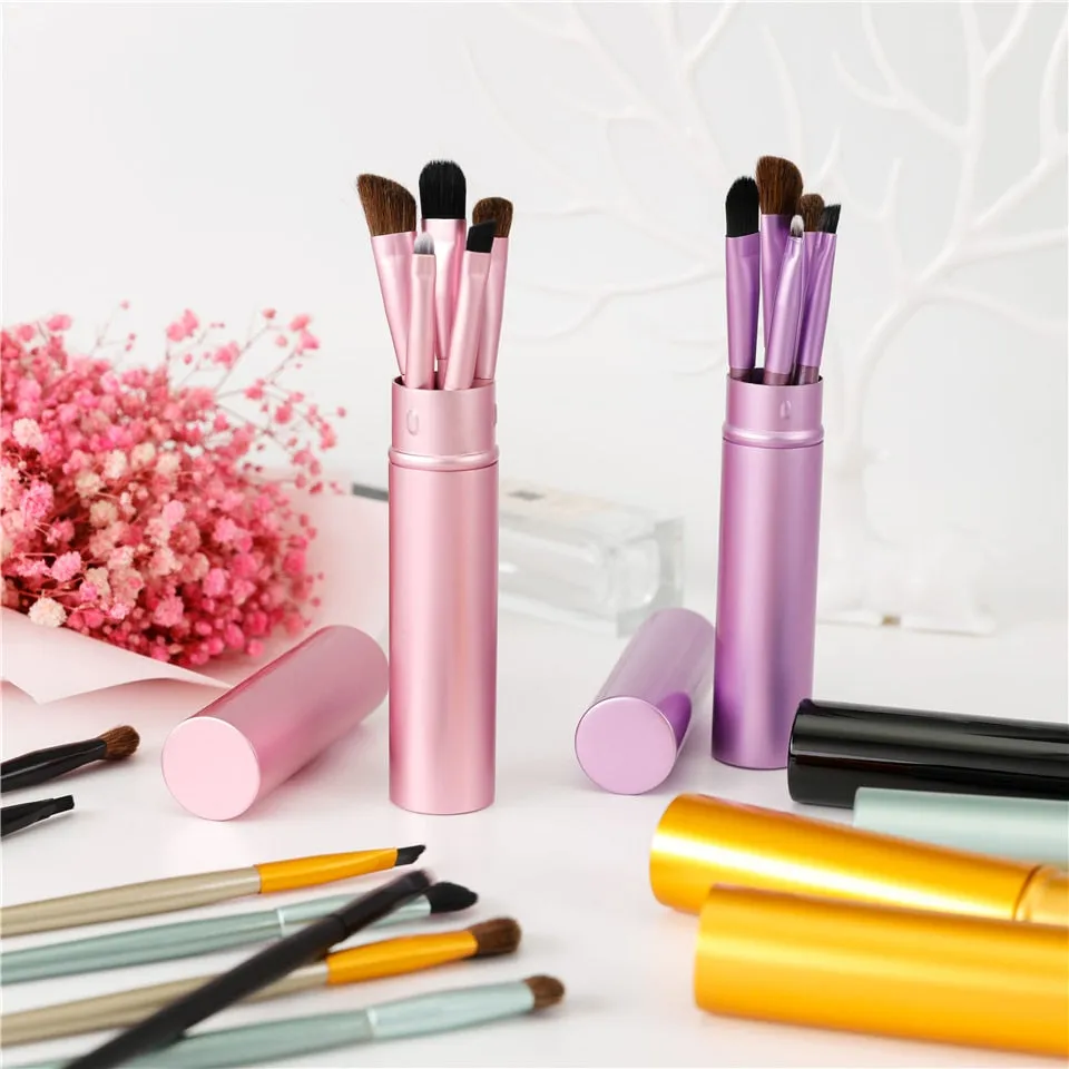 Travel Portable Mini Eye Makeup Brushes Set 5pcs