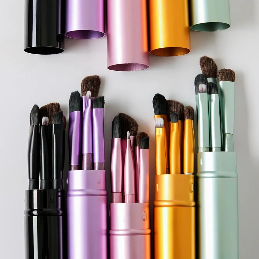 Travel Portable Mini Eye Makeup Brushes Set 5pcs