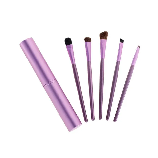 Travel Portable Mini Eye Makeup Brushes Set 5pcs