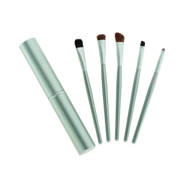 Travel Portable Mini Eye Makeup Brushes Set 5pcs