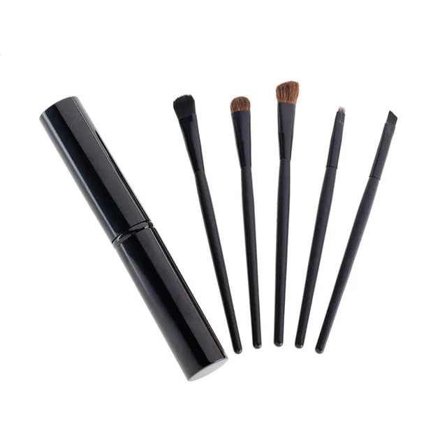Travel Portable Mini Eye Makeup Brushes Set 5pcs