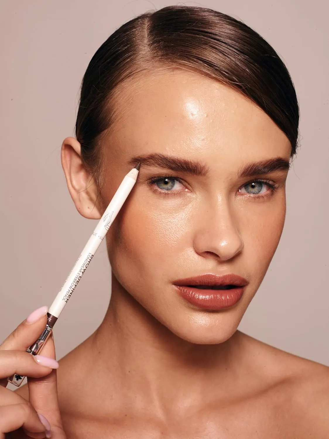 True   Luscious Brow Definer Pencil - Pomade & Powder Combo With Organic Castor Oil - Fills, Shapes Eyebrows - Waterproof - Brunette