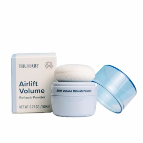 Truhair Airlift Volume Refresh Powder – Instant Hair Volume & Texture Powder for Men & Women - Absorbs Oil, Refreshes Roots & Extends Style Between Washes – Lightweight, Hydrating Formula – 0.14 Oz