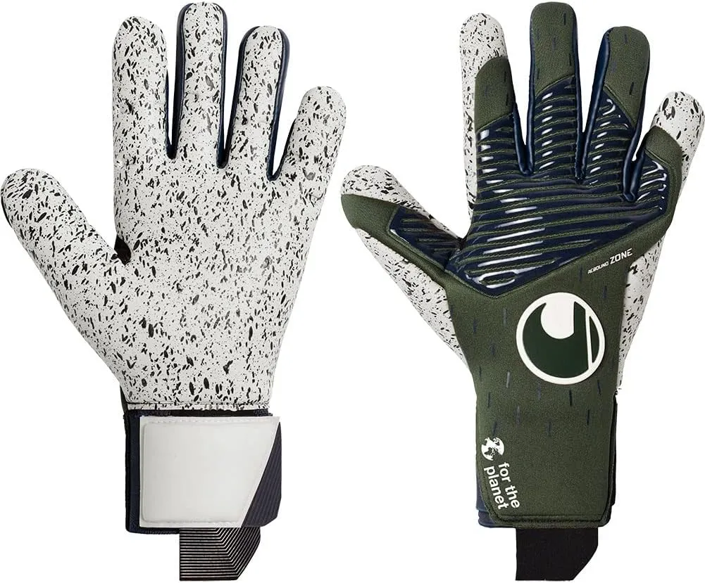 Uhlsport Speed Contact Earth Supergrip  HN Goalkeeper Gloves Size 9 Olive