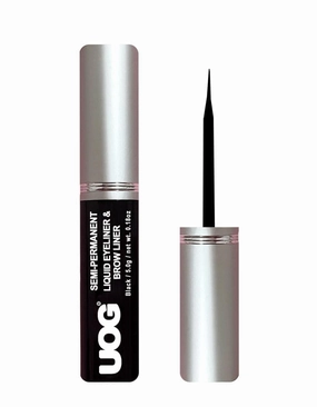 UOG Liquid Eyeliner & Eyebrow Liner - Waterproof, Semi-Permanent, Smudge-Proof, Lasts Up to 7 Days, Allergy-Free with Precise Slender Tip. 5.0 mL/0.18 Fl oz