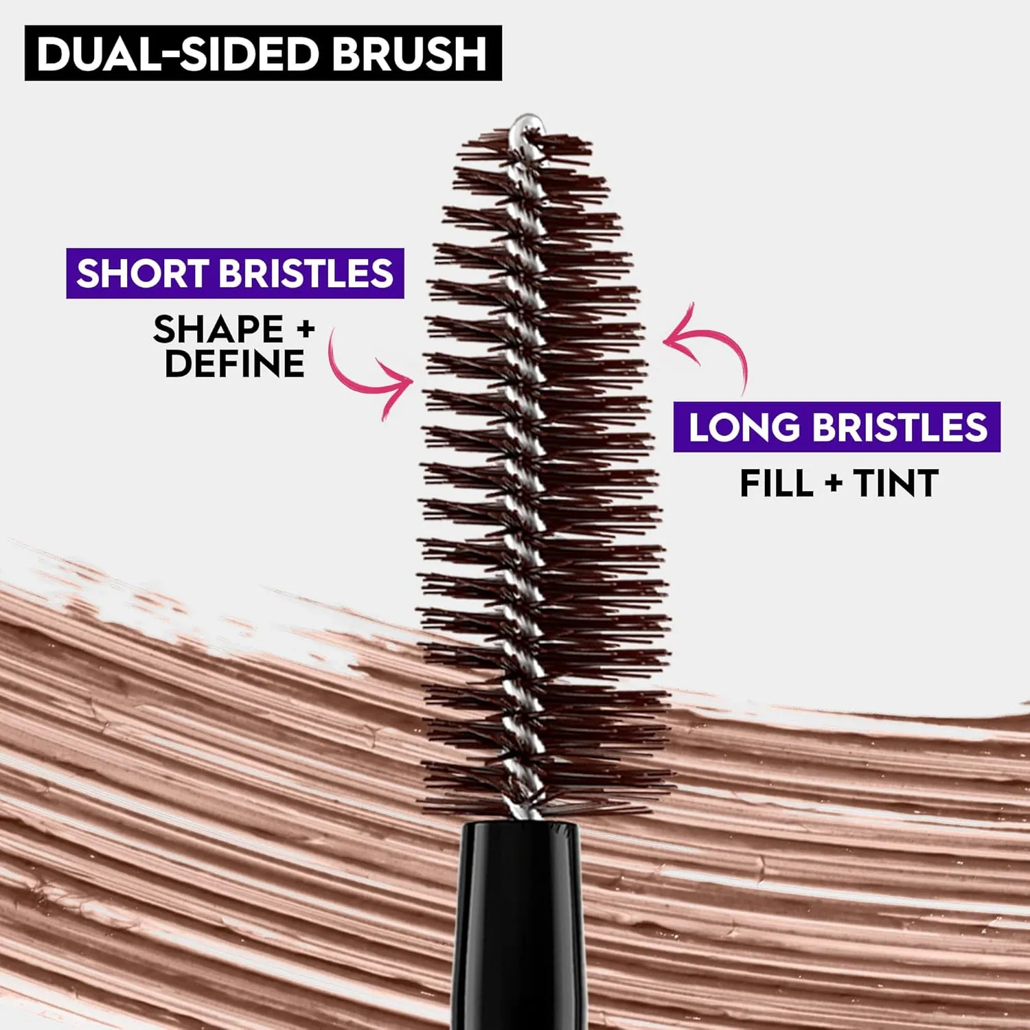 Urban Decay Big Bush Volumizing Tinted Eyebrow Gel, Waterproof, Smudge-Resistant, Flake-Resistant, Buildable Brow Gel Fibers, Long-lasting, Up to 24 HR Hold, Nourishing Castor Oil, Vegan - 0.19 fl oz