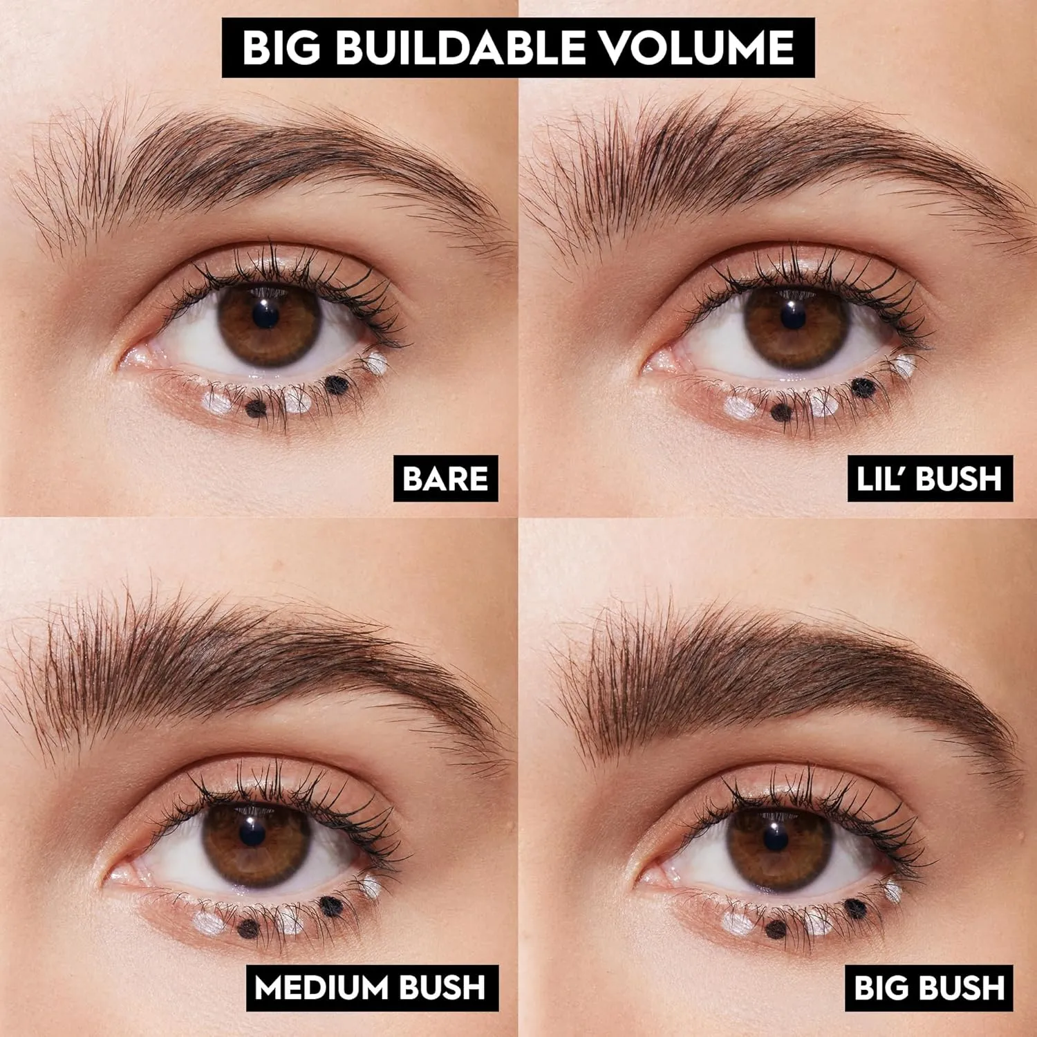 Urban Decay Big Bush Volumizing Tinted Eyebrow Gel, Waterproof, Smudge-Resistant, Flake-Resistant, Buildable Brow Gel Fibers, Long-lasting, Up to 24 HR Hold, Nourishing Castor Oil, Vegan - 0.19 fl oz