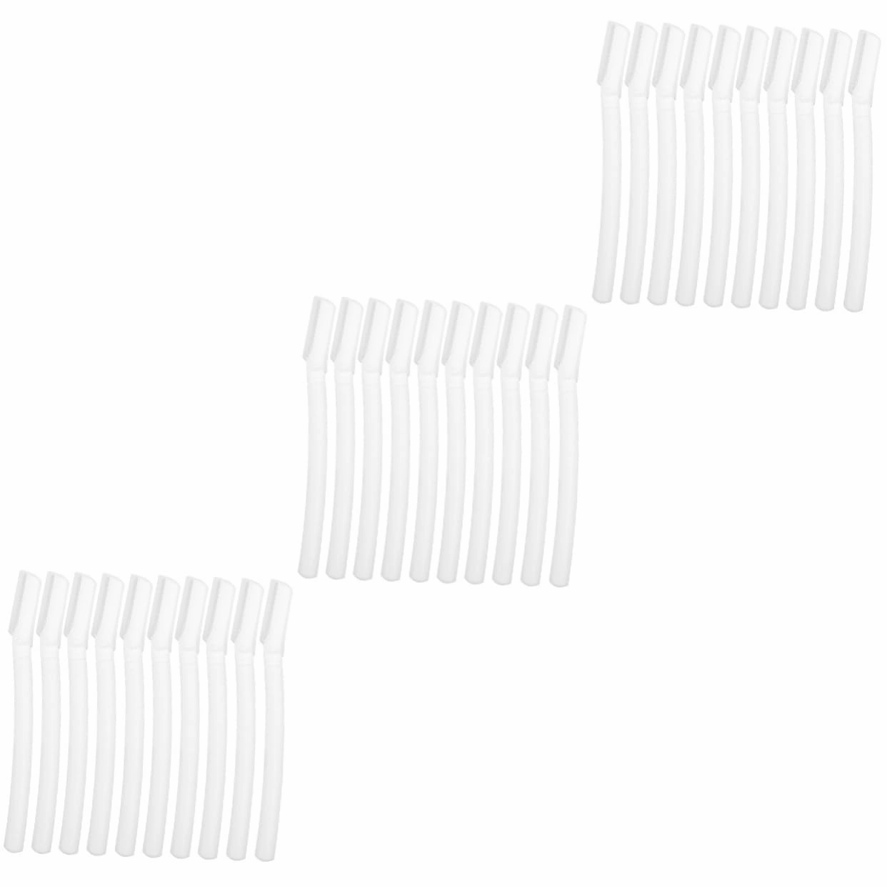VALICLUD 3sets 10pcs Portable Eyebrow Razor for Women Safe Facial Shaver Tool for Precise Trimming for Travel Daily Use Lightweight Easy to Control Eyebrow Trimmer 10pcs*3