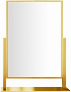 Vanity Mirror Metal Square Makeup Mirror Desktop Makeup Mirror Folding Beauty Mirror Double-Sided Adjustable Desktop Makeup Mirror Gift Makeup Mirror
