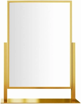 Vanity Mirror Metal Square Makeup Mirror Desktop Makeup Mirror Folding Beauty Mirror Double-Sided Adjustable Desktop Makeup Mirror Gift Makeup Mirror