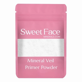 VEIL PRIMER BULK POWDER (1oz Refill Pouch) Matte Loose Minerals SPF 20 Oil Control Blurs Bare Face Extends Makeup Wear Melts Clear for Flawless Prep Before and Illuminating Setting Finish After