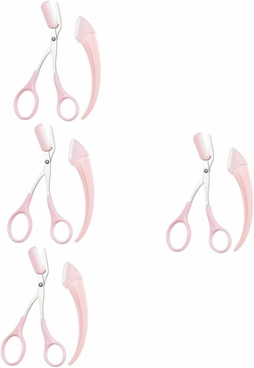 VICASKY 4 Sets Mini Eyebrow Scissors Comb Kit for Women Brow Trimmer Shaping Tool