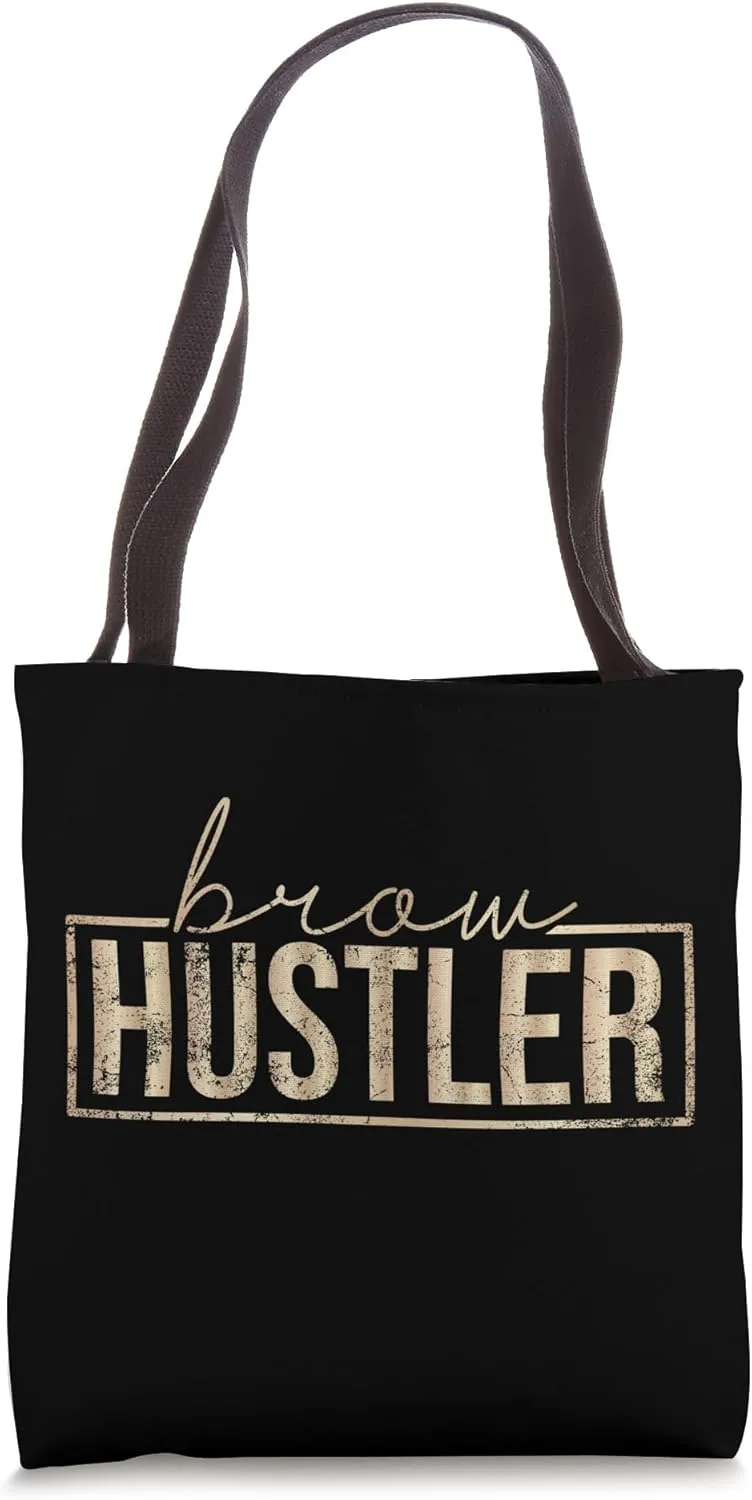 Vintage Brow Hustler Brow Artist Brow Tech Eyebrow Tote Bag
