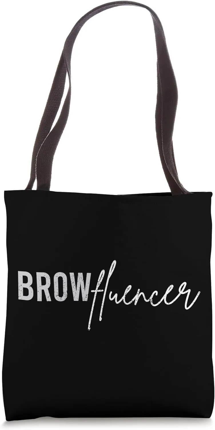 Vintage Browfluencer Brow Tech Eyebrow Brow Artist Tote Bag