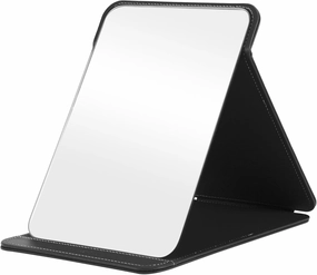 VOCOSTE Women Foldable Extra Large Makeup Mirror for Travel Vacation Beauty Parlor Black