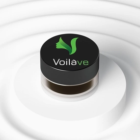Voilave Dark Brown Long-Lasting Gel-Mousse Brow Builder – 0.0246oz/7g, Smudge-Proof, Waterproof, Argan Oil-Infused Eyebrow Enhancer for Full, Flawless Brows