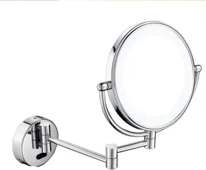 Wall Mounted Makeup Mirror with 3X Magnification for Girls 360 Degree Swivel Two-Sided Extendable Bathroom and Hotel