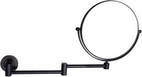 Wall Mounted 1X＆3X/5X/7X/10X Magnifying Makeup Mirror, 8 Inch Double Sided Brass Extendable Swivel Shaving Mirrors Vanity Mirrors,Black,10X (Color : Black, Size : 3X)