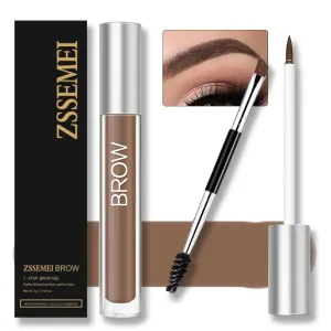 Waterproof Eyebrow Gel for Long Lasting, Highly Tinted Liquid Eye Brow Makeup, Sweatproof, Natural (Auburn)