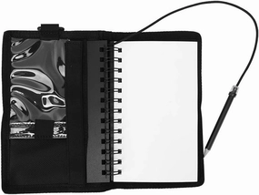 Waterproof Dive Notebook, 25 Reusable Pages, Erasable Underwater Writing Pad, Sturdy Waterproof Construction, Compact Design, for Scuba Divers