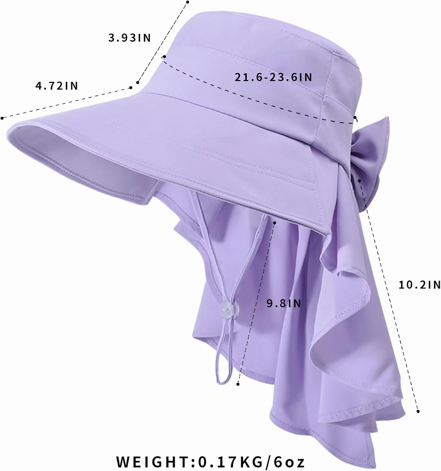 Womens Sun Hat UPF 50  Wide Brim Gardening Hat with Neck Flap