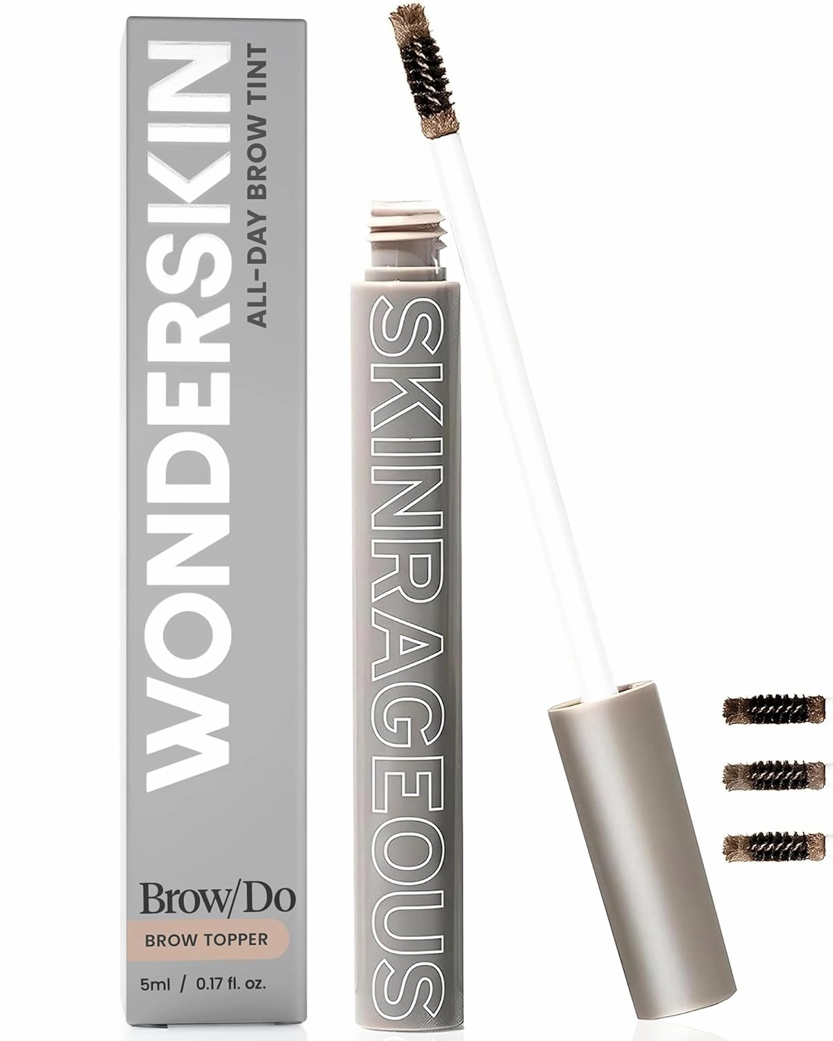 Wonderskin Brow/Do Eyebrow Gel Topper - Skinrageous All-Day Eyebrow Tint Mascara, Long-Lasting, Waterproof & Transfer-Proof Tinted Brow Gel Topper (Blonde)