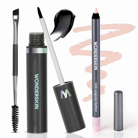 Wonderskin Dream Brow Eye Brow Gel Serum (Black) and 1440 Longwear Eyeliner (Icing)