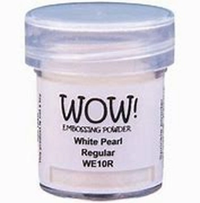 WOW! Embossing Powder Super Fine 15ml, White Pearl