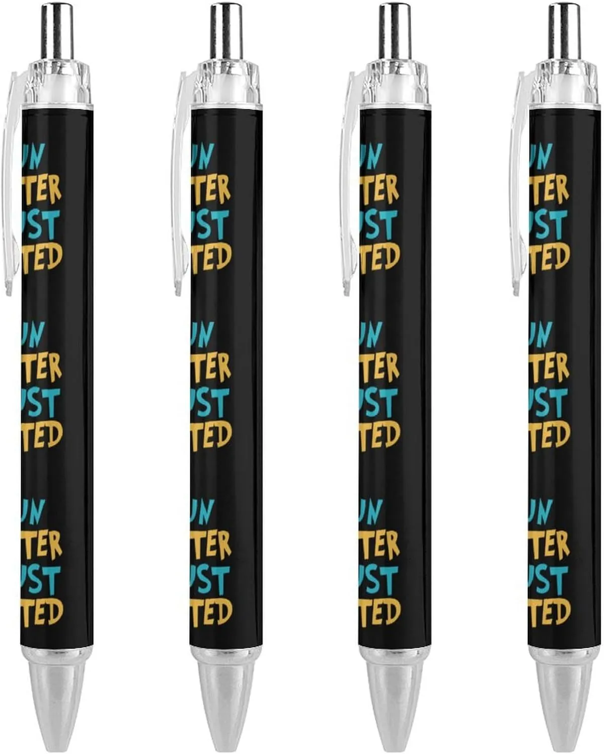 Yepp I Just Farted Cute Ballpoint Pens for Women and Man Retractable 0.5 Mm Ball Point Pen for Working 4 PCS